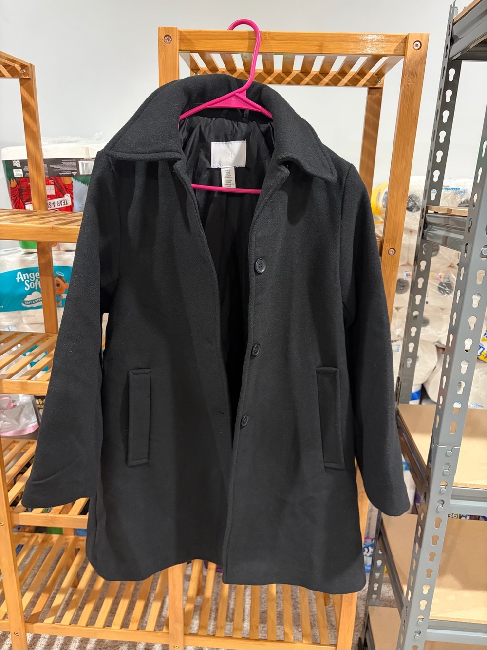 H&M Black Women's Pea Coat